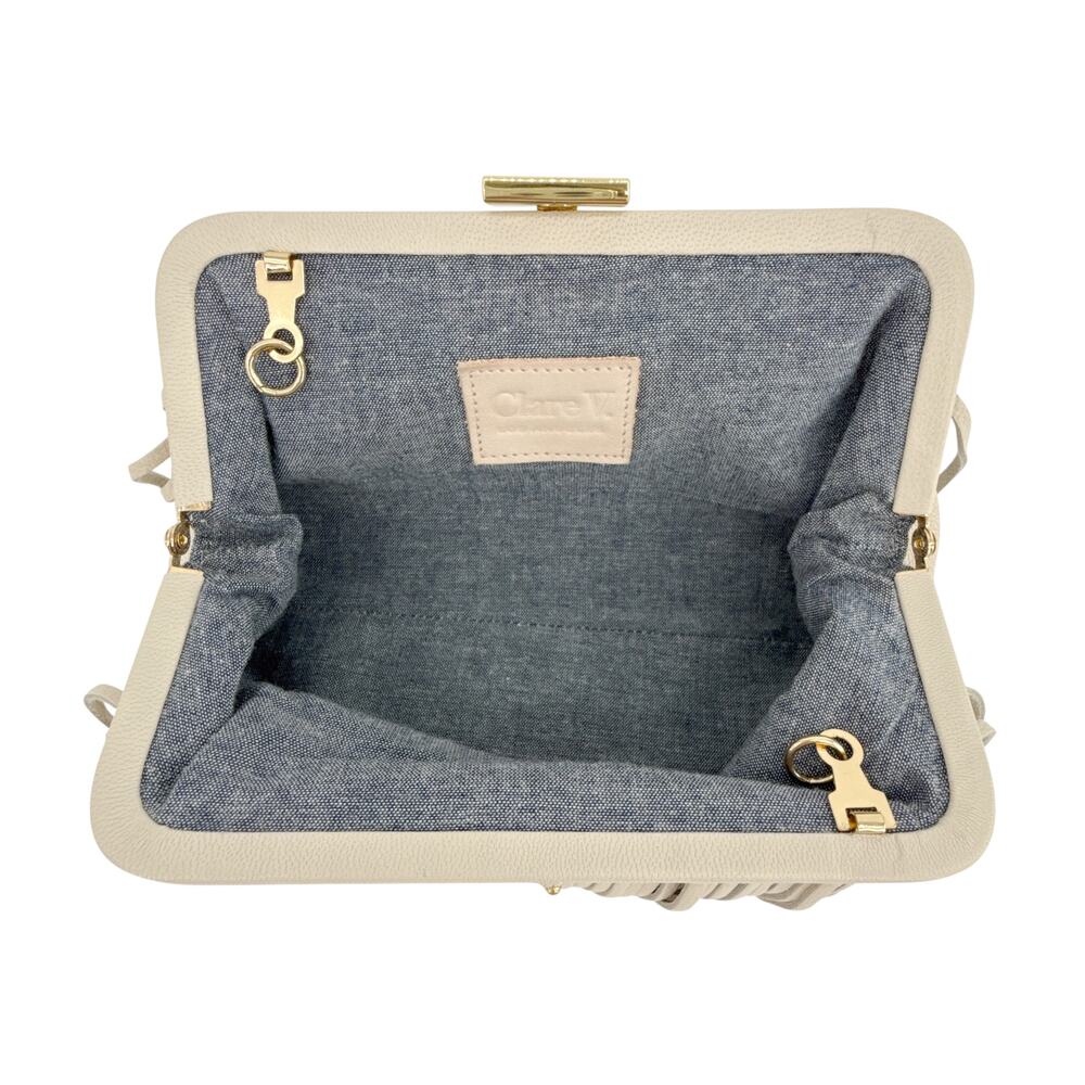 CLARE V. Fran Fran Bag in Cream - Picture 9 of 16